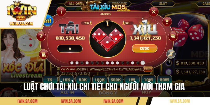 Luật chơi tài xỉu chi tiết cho người mới tham gia 